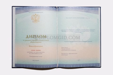 диплом среднее образование 2014-2024